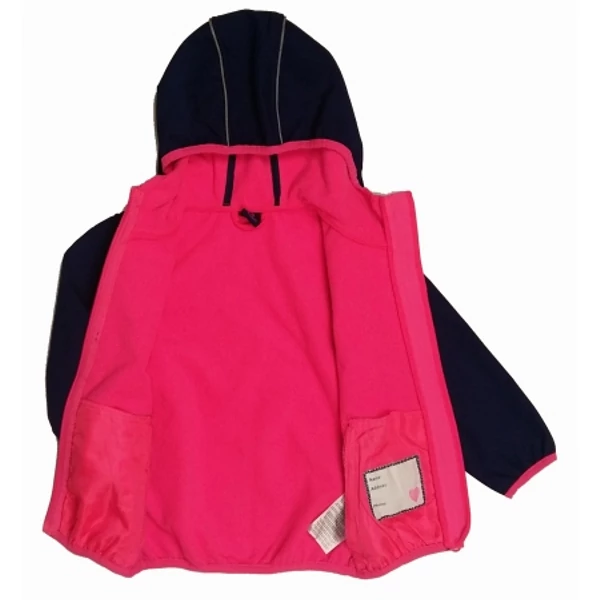 Sötétkék-pink átmeneti kabát (98)