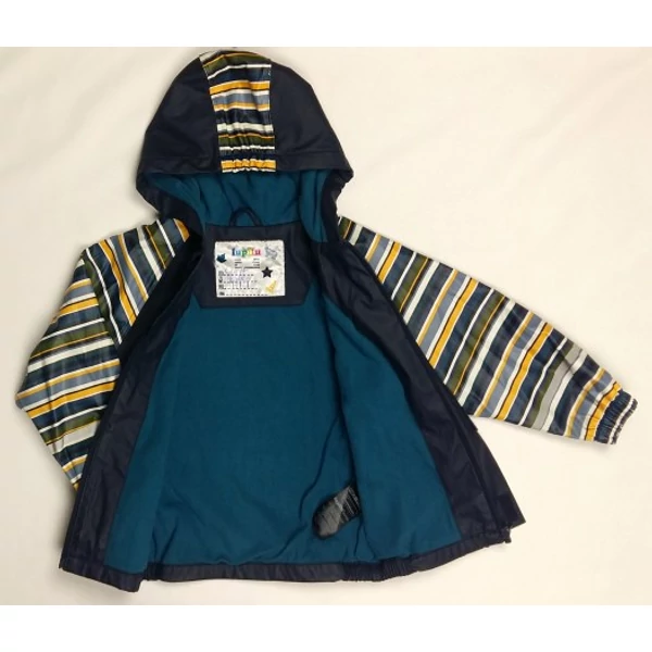 Sötétkék-csíkos átmeneti kabát (104)