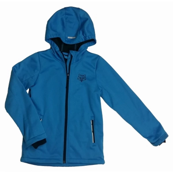 Kék rókás softshell kabát (140)