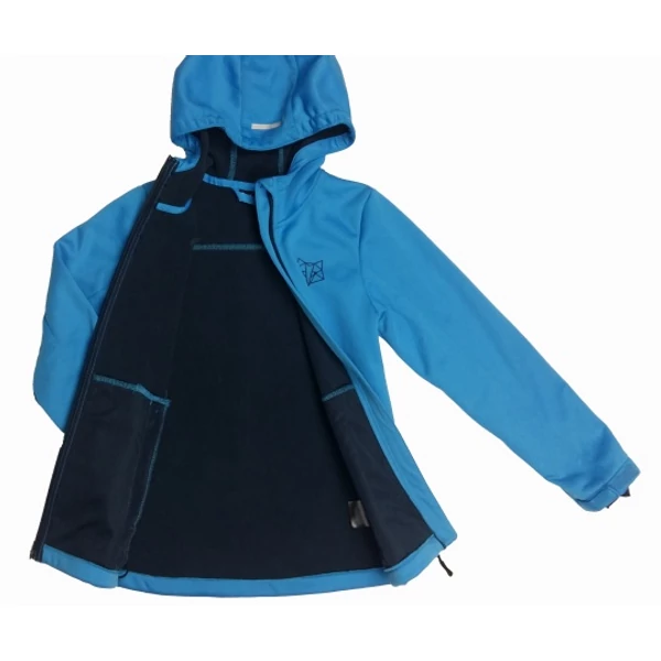 Kék rókás softshell kabát (140)