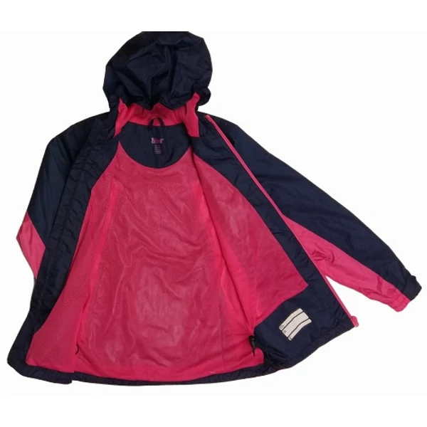 Sötétkék-pink átmeneti kabát (152)