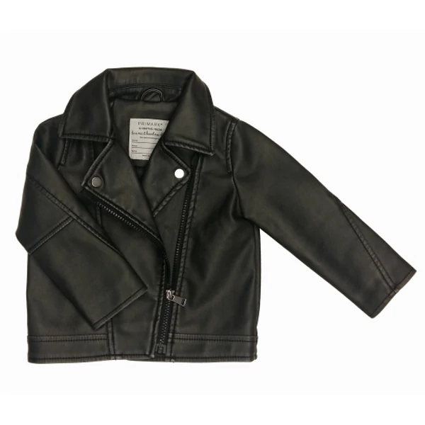 Fekete műbőr dzseki (86)