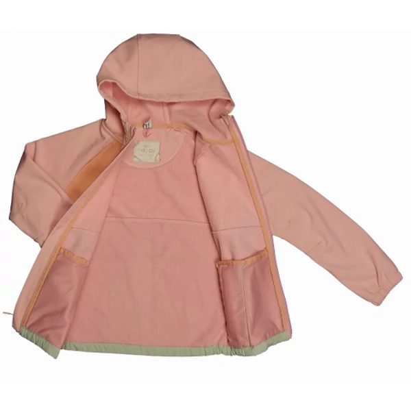 Zöld-barack-rózsaszín átmeneti kabát (140)