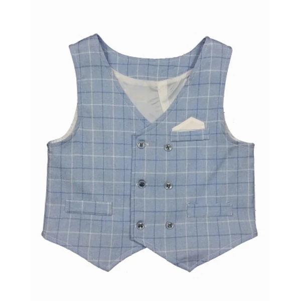 Kék kockás mellény (98)