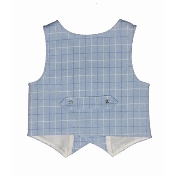 Kék kockás mellény (98)