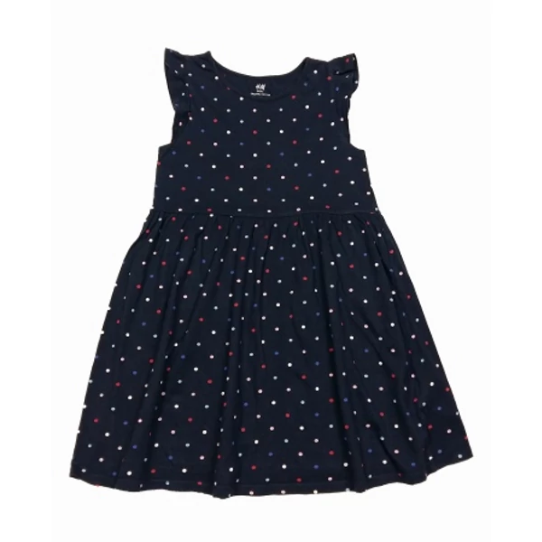 Sötétkék pöttyös ruha (128)