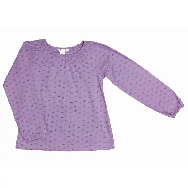 Lila kisvirágos tunika (128)