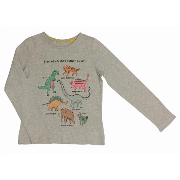Szürke dínós póló (140)