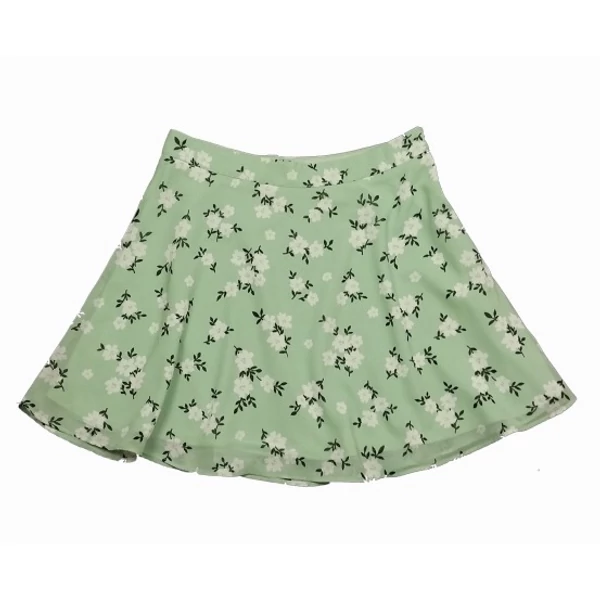 Zöld virágos szoknya (158)