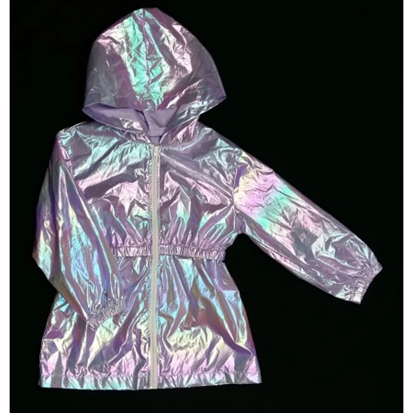 Lila fényes átmeneti/szél kabát (104)
