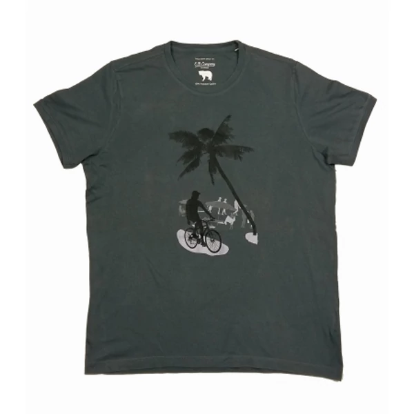 Szürke pálmafás póló (XXL)