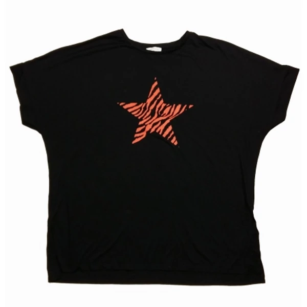 Fekete csillagos póló (XL)