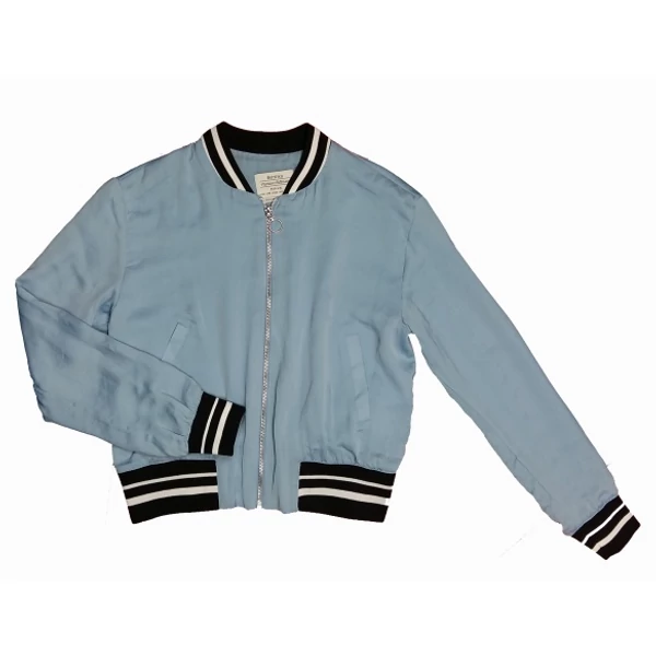 Világoskék zipes felső (M)