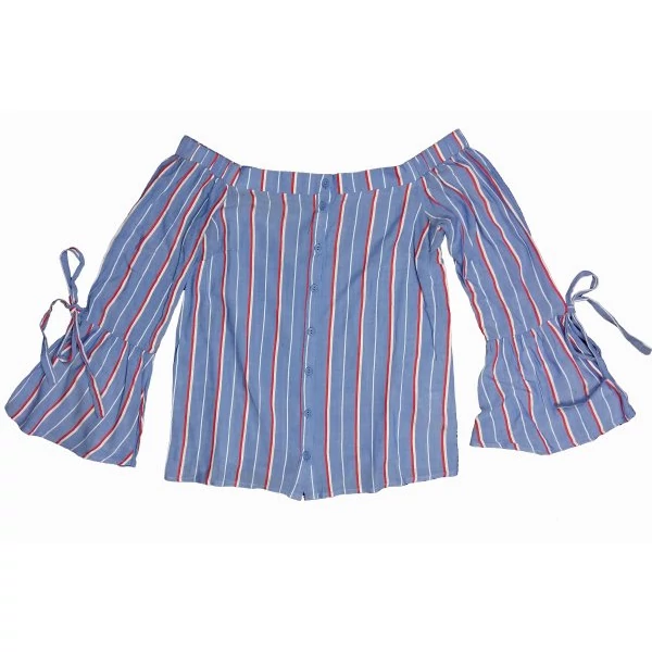 Kék csíkos blúz (36)