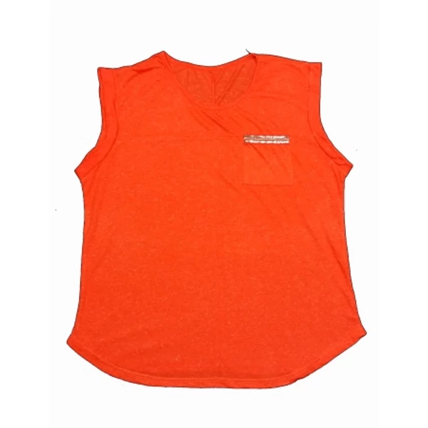 Narancs zsebes póló (M)