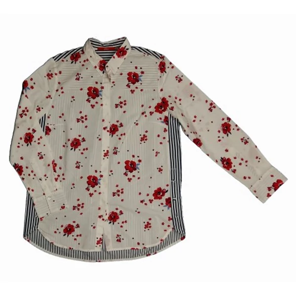 Csíkos-virágos S'Oliver ingblúz (L)