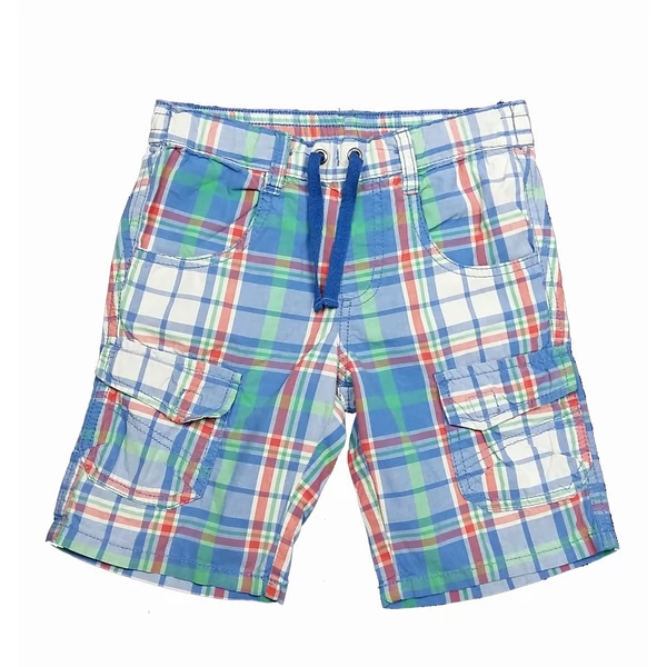 Kék kockás short (116)