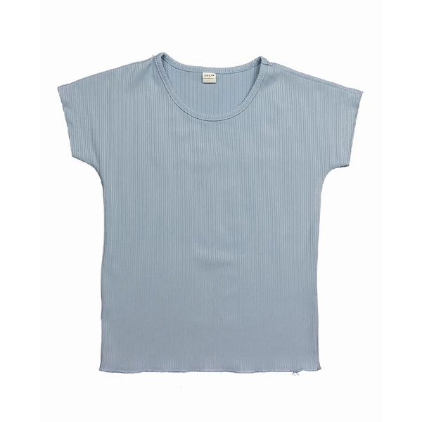 Kék bordás póló (122)